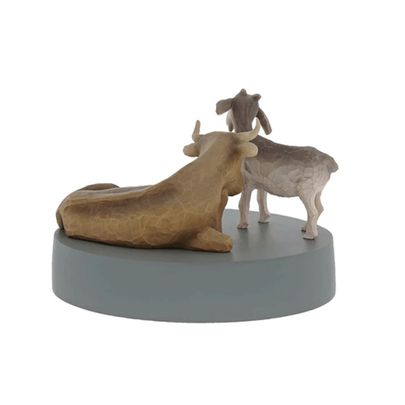 Crèche de Noël Willow Tree - Chèvre et Boeuf