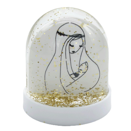 Grande Boule à paillettes - Vierge Marie