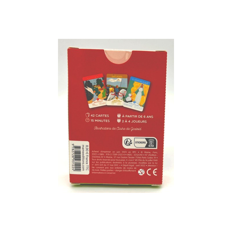 Jeu de 7 familles religieux - les Saints