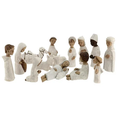Crèche Soeurs de Bethleem - 16 santons + étoile