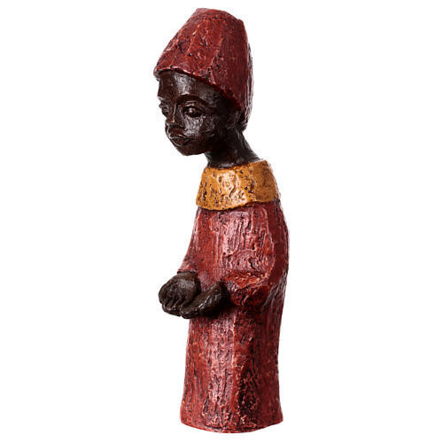 Crèche Soeurs de Bethleem - Roi Mage Africain Rouge
