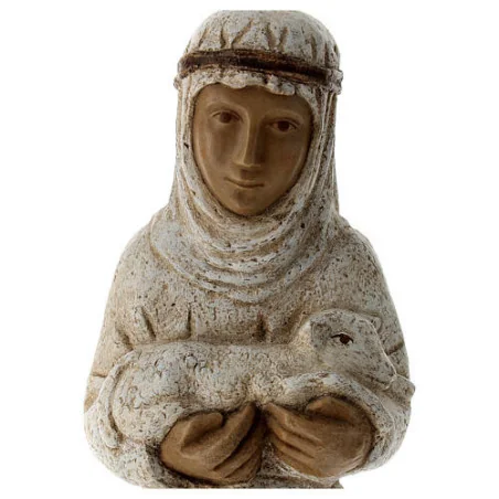 Grande crèche des Soeurs de Bethleem - Berger à l'agneau
