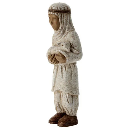 Grande crèche des Soeurs de Bethleem - Berger à l'agneau