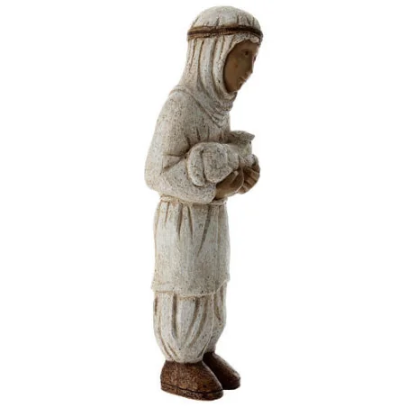 Grande crèche des Soeurs de Bethleem - Berger à l'agneau