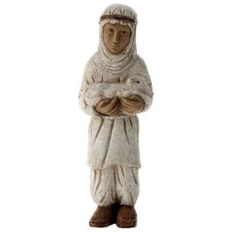 Grande crèche des Soeurs de Bethleem - Berger à l'agneau