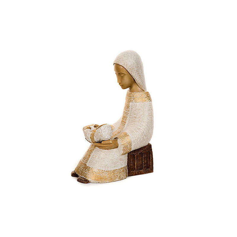 Grande Crèche de Bethleem - Vierge blanche + Jesus