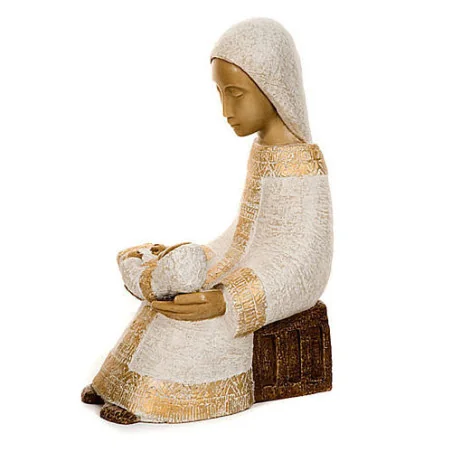 Grande Crèche de Bethleem - Vierge blanche + Jesus