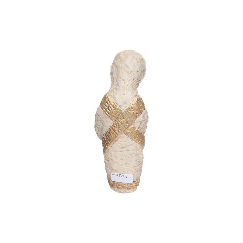 Grande crèche blanche des Soeurs de Bethleem - Nativité 3 personnages