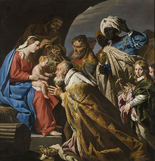 L'Adoration des mages peint par Matthias Stom